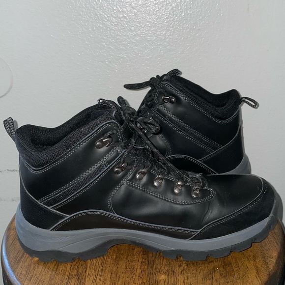 Khombu Summit Leather Hiking Tactical Black Boots Used - Picture 6 of 9